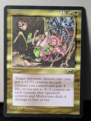 MTG Alliances - Misfortune - LP/NM - Image 1 of 2
