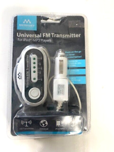 Merkury Universal FM 88-88.9 Transmitter For iPod/MP3 Player with Car Adapter B4