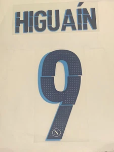 SSC NAPOLI NAMESET KIT NOME+NUMERO Higuain 9 UFFICIALE Europa 14-15 - Foto 1 di 1