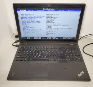 Lenovo W550S Laptop I7-5500U 2.4GHZ 15.6" 8GB RAM No SSD/OS! Boots to bios. #69