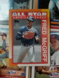 1990 Topps Fred McGriff All-Star Card Error.