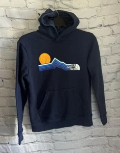 The North Face Boys' Camp Fleece Pullover Hoodie Graphic Navy Small Boys 12 - Picture 1 of 11