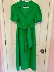 DKNY GREEN EYELET WOMEN'S DRESS FOR SPRING AND SUMMER - EUC - SIZE 10 - Picture 1 of 4
