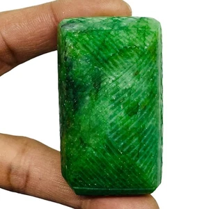 430.25 Cts Natural Carved Emerald Stunning Green Rare Huge Magnificent Gemstone - Picture 1 of 10