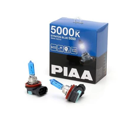 Галогенная лампа PIAA [Stratos Blue 5000K] H11 12V55W 2 штуки головка HZ310, противотуманная фара - Изображение 1 из 4