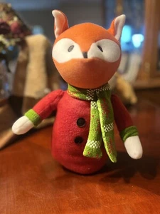 HALLMARK FOX STANDING PLUSH STUFFED ANIMAL WITH TAGS STILL ON STANDS ON ITS OWN! - Picture 1 of 10