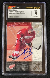 Pavel Datsyuk Signed 2000/01 SPX Rookie Redemption Card #RR11 JSA CGC Auto 10 - Picture 1 of 2