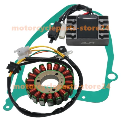 ESTATOR + REGULADOR RECTIFICADOR + JUNTA para Suzuki GN250 1985-2001 / TU250 1997-01 Foto 1 de 4