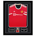 Signed Rio Ferdinand Framed Display - Manchester United Icon Shirt +COA