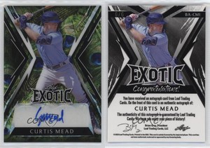 2023 Leaf Exotic Peacock Kaleidoscope /6 Curtis Mead #BA-CM1 Auto