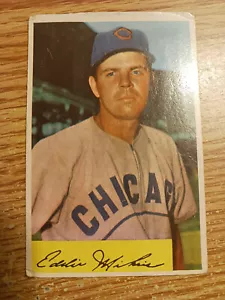 1954 Bowman #61 Eddie Miksis Cubs POVERO - Spedizione combinata! - Foto 1 di 1