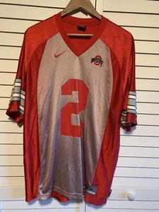 VTG Nike Ohio State Buckeyes Jersey Mens Large #2 Red Young Pryor Carter Smith - Picture 1 of 13