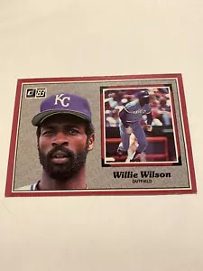 1983 Donruss Action All-Stars JUMBO #13 Willie Wilson Kansas City Royals - Picture 1 of 2