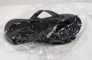 new promo ad Bacardi Rum flip flops black sandals men's size Large 9-12 - Picture 1 of 4