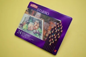 Derwent Studio 24 Set Of Artists Fine Colour Pencils - Picture 1 of 5