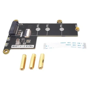 Carte d'extension disque solide PCIe NVMe pour support RPI 5 NVMe 2230 2280 - Photo 1/8