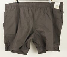 New BP. Men's 3XL Gray 100% Cotton Jersey Elastic Waist Drawstring Chino Shorts