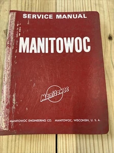 Manual de servicio Manitowoc 3900W serie # 395208 genuino OEM usado envío gratuito - Imagen 1 de 7