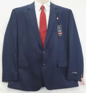 NEU Chaps Blazer Sport Mantel Herren 50R Navy Stretch Einreiher Caney - Bild 1 von 19