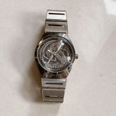 GIGER ALIEN Fossil Watch JAPANESE EXCLUSIVE silver Used item from japan - Image 1 of 2