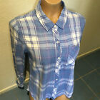 RAILS Hunter Sky Blue White Pink Plaid Button Down Flannel Shirt - Women's XS