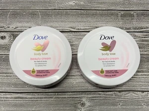 Dove-Body Love-Beauty Cream Body & Face Lot of 2- Sealed New In Package - Picture 1 of 2