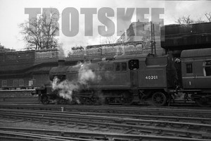 35mm Negative BR British Railways Steam Loco 40201 Class 3P-B Euston 1962