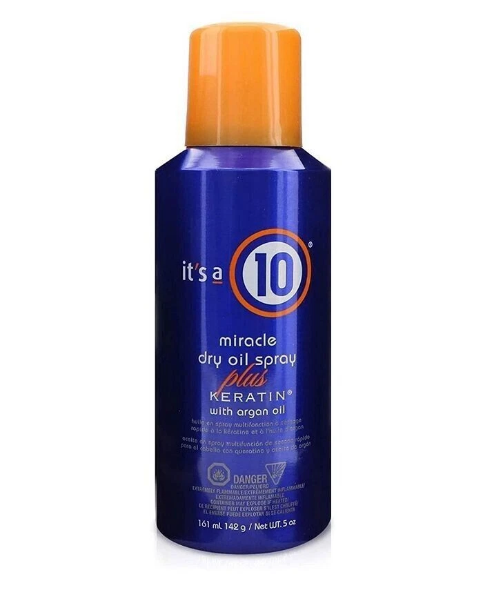IT'S A 10 Miracle Dry Oil Spray Plus Keratin with Argan Oil 5oz NEW - Image 1 of 3