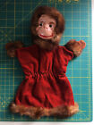 Monkey+Doll+Hand+Puppet+Vintage+Molded+Face+Mink+Fur