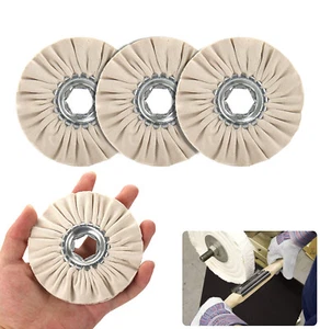 4 inch Cotton Airway Polishing Wheel Buffing Pad for Metal Grinding 4/5" Hole - Picture 1 of 8
