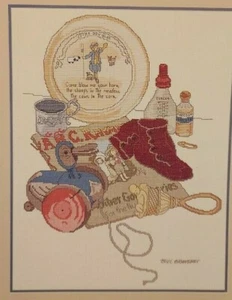 VINTAGE! "Baby Talk" Counted Cross Stitch Pattern by Bill Granstaff - Picture 1 of 3