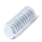 20Pcs Clear Coin Capsule Display Storage Box 46mm Collection Holder Container