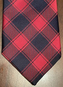 U.s Polo Assn. Red Blue Hand Made 100% Polyester Men’s Neck Tie Made In China - Picture 1 of 9