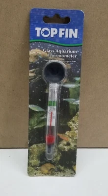 TOP FIN Floating Glass Thermometer Aquarium Fish Tank - Image 1 of 2