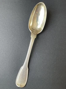 Cuillère ancienne en Argent Massif XVIIIe - Poinçons à identifier - Bild 1 von 6