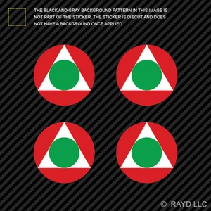 (4x) 1.5" Lebanese Air Force Roundel Sticker Die Cut Decal LAF Lebanon LBN LB - Picture 1 of 1