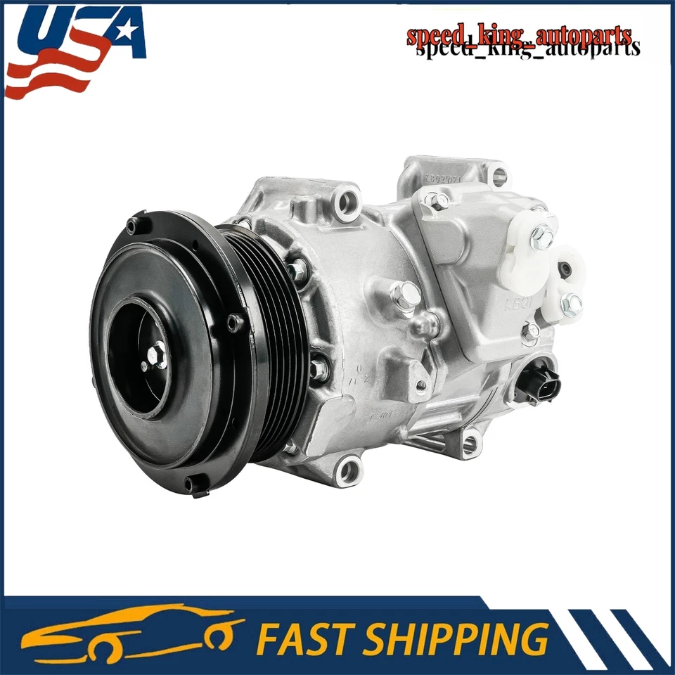 Compresor de aire acondicionado con embrague para Toyota Highlander 2009-2015 Toyota Venza 09-13 Foto 1 de 4