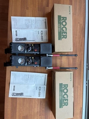 Sony Icb-88H Transceptor 2 Vías Radio Conjunto De 2 Portátiles Cb Radio Largo Alcance Foto 1 de 4