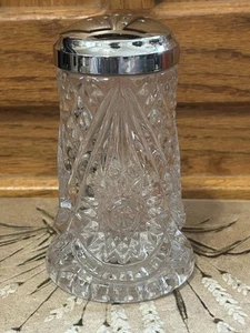 Vintage Imperial geschliffenes Glas Hobstar Design Zucker ~ Käse Streuer - Bild 1 von 8