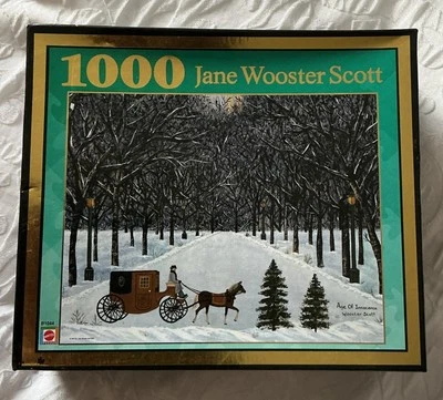 Rompecabezas de invierno Jane Wooster Scott 1000 piezas Age Of Innocence 22" × 28" nuevo vintage Foto 1 de 4