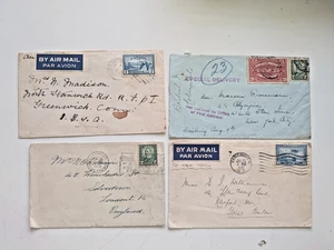 Canada postal history 4 covers 1929-1939 special delivery, airmail, mixed qualit - Picture 1 of 2