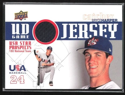 Bryce Harper 2009 Upper Deck USA UD Game Jersey B #GJU-8 USA - Image 1 of 2