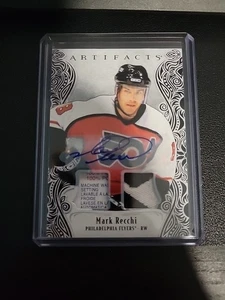 2025-26 Artifacts Mark Recchi  Black Material Auto 1 of 1 🔥 Laundry Tag! - Picture 1 of 4