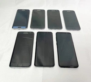 Lot de 7x téléphones portables Android différents modèles PIÈCES OU RÉPARATION - Photo 1 sur 7