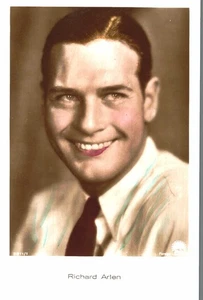 Richard Arlen ** Cartolina Colorata Originale Di Cavallo * Nr. N 270 B - Picture 1 of 2