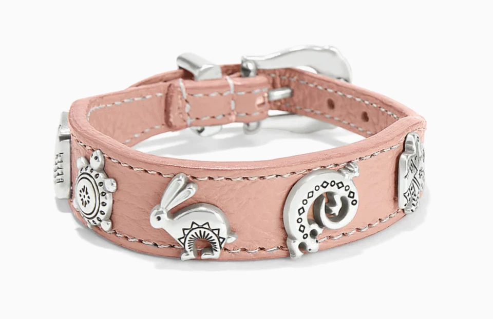 Brighton Desert Friends Bandit Leather Bracelet Pink Sand JF009D