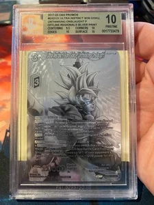 2017 Dragon Ball Promos Ultra Instinct Goku Offline Regional Silver Print BGS 10 - Picture 1 of 1