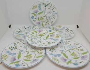 Spode Afton Bread & Butter Plates (6) Multicolor Floral MCM Vintage Collectible - Picture 1 of 4