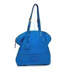 Fendi 8Bn232 Selleria Duffle Bag Shoulder Bag Hand Bag Leather Blue