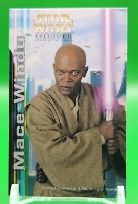 Mace Windu Star Wars EPISODE II Card 2002 Lucasfilm Ltd. & T.M. Japanese Rare - Image 1 of 4